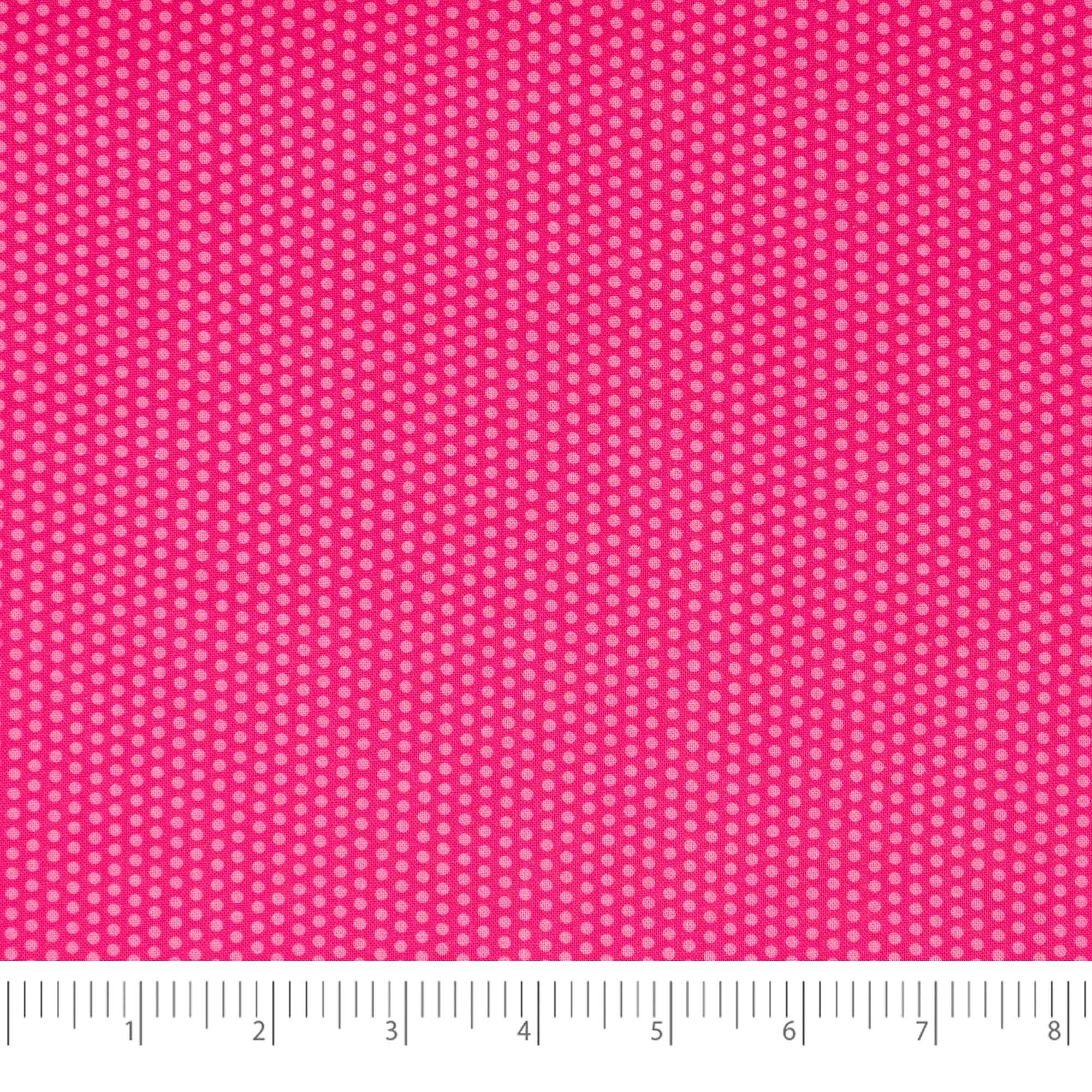 SINGER Raspberry Rockin Roses Tonal Dot Print Cotton Fabric